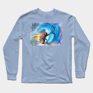 Surfing monkey Long Sleeve T-Shirt